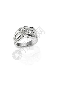 镶钻订婚结婚纪念日戒指钻石宝石纪念日婚礼反射周年金光珠宝礼物金子背景图片