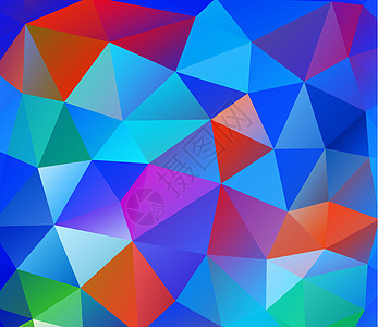三角背景 多彩多边形棕色三角形墙纸光谱横幅艺术技术蓝色红色马赛克图片