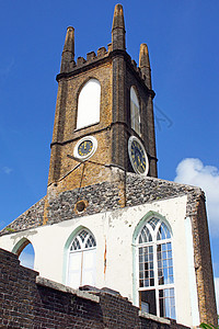 圣乔治 格林纳达 加勒比城市旅游建筑学宗教教会旅行废墟长老尖顶建筑图片