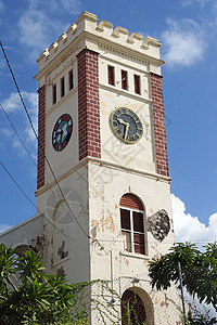 圣乔治 格林纳达 加勒比旅游建筑学建筑尖顶教堂城市宗教景点废墟国教图片
