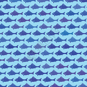 鱼类背景液体射线圆圈鱼纹蓝色渔业插图团体包装横幅图片