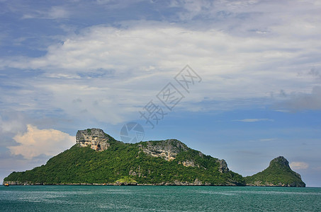 泰国昂忠国家海洋公园泰国森林公园盐水旅行海滩天空海岸线海景海岸热带图片