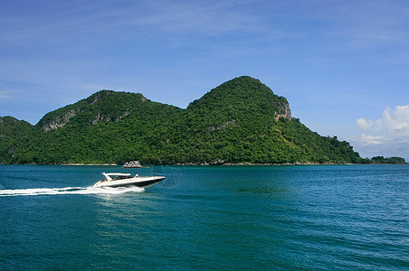 泰国昂忠国家海洋公园泰国海滩天空旅行海岸蓝色森林海洋丛林国家热带图片