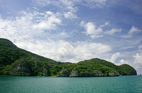 泰国昂忠国家海洋公园泰国海洋热带天堂海滩洞穴海景旅行丛林公园森林图片