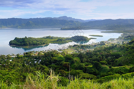 斐济Vanua Levu岛和Nawai岛旅行海岸情调海洋胰岛码头帆船异国天空热带图片