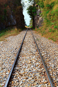 铁路过境岩石速度平行线航程旅行曲线交通碎石金属图片