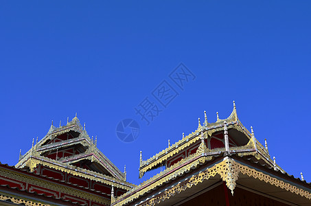 佛寺屋顶建筑图案图片
