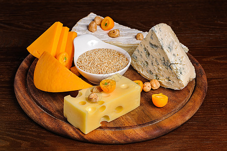 奶酪板食物生活木头水果橙子美食团体奶制品模具小吃图片