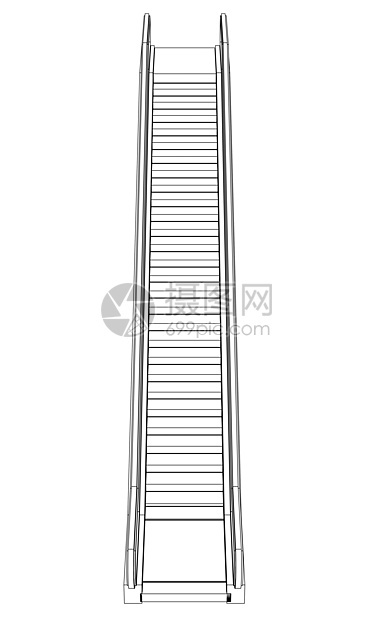 牵引扶梯升降器 电线框架绘画楼梯草图电梯蓝图运输工程小路建筑学金属图片