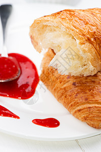 Croissant 草莓果酱勺图片
