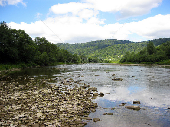 喀尔巴阡山的美丽快速山地河公园爬坡风景森林衬套地面旅游漂浮溪流游泳图片