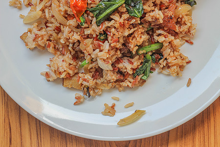 泰国食品公司油炸猪肉午餐烹饪洋葱餐厅美味食物香料美食图片