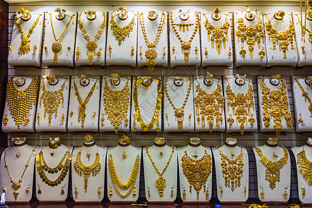 杜巴黄金市场珠宝项链财富零售价格珍珠配饰销售手镯金子图片