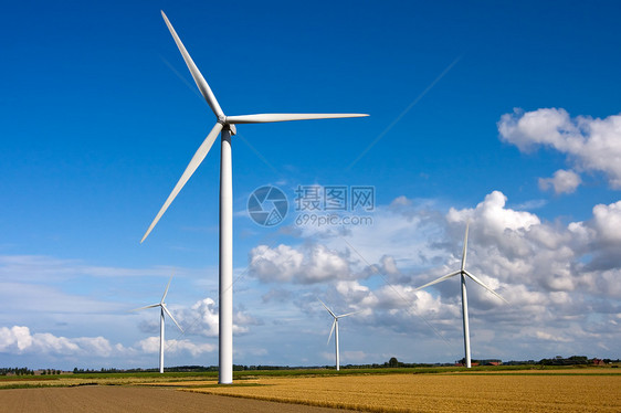 田野风力涡轮机粮食金属活力涡轮力量住宅螺旋桨场地云景环境图片