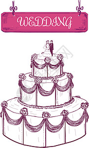 婚礼蛋糕美食花瓣白玫瑰屏幕仪式派对静物玫瑰环境接待图片