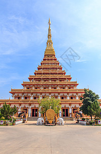 普拉马哈特卡恩纳孔避难所佛塔历史寺庙热带旅行金子精神建筑学佛教徒图片