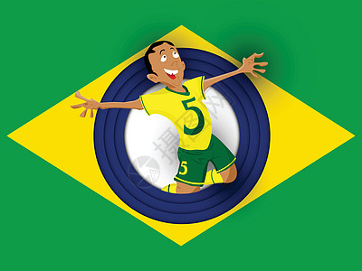 巴西足球运动员 统一制服优胜者游戏运动海浪乐趣享受人群世界民众支持者图片