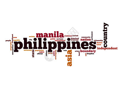 菲律宾字词云图片