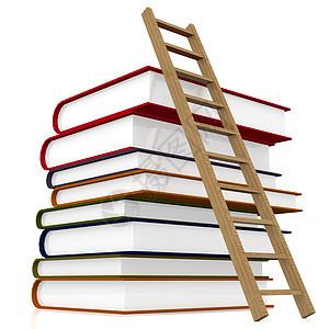 书本和阶梯木头大学成就学校智慧楼梯图书馆智力插图团体图片