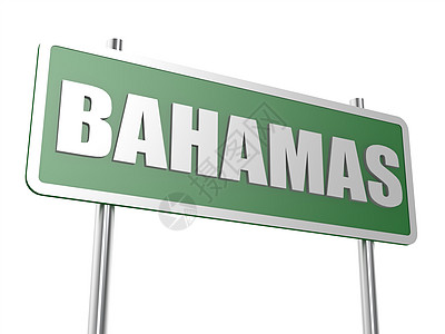 巴哈马路牌背景图片