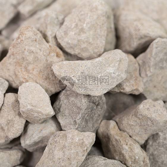 建筑碎石地面材料岩石灰色石头瓦砾白色花岗岩图片
