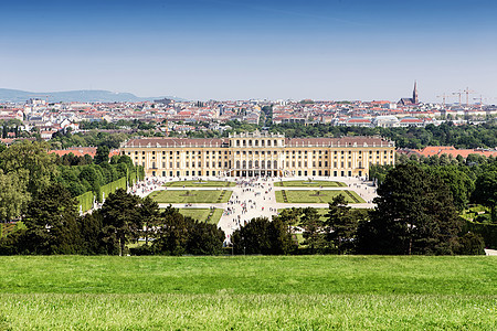 维也纳和Shoonbrunn宫宫全景图片