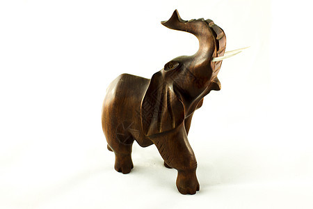 木木象獠牙雕像棕色宠物荒野古董雕刻纪念品象牙动物图片