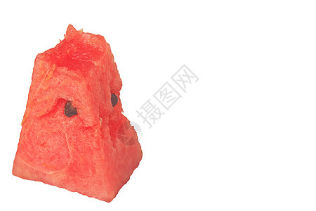 红西瓜红色食物水果小吃白色图片