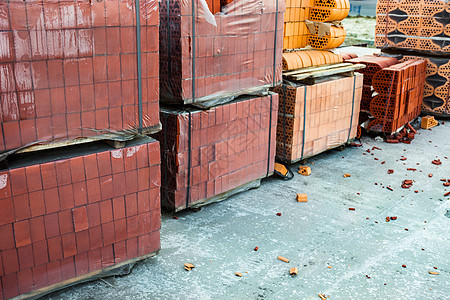 硅化砖堆长方形橙子材料硬件库存黏土建筑学制造业产品仓库图片
