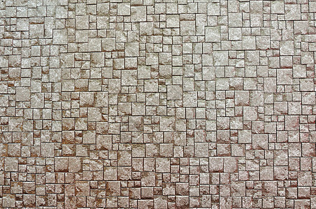 棕砖墙的纹理背景人行道建筑学建造岩石材料卵石街道花岗岩正方形鹅卵石图片