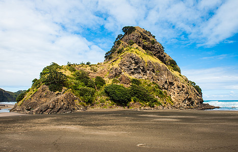 狮子摇滚风景支撑爬坡海岸海洋蓝色悬崖海滩山脉海浪图片