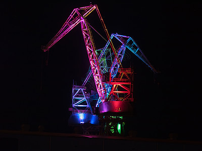 照明巨星金属船厂码头灯光图片