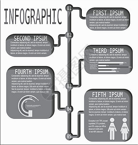 时间线信息图形图片
