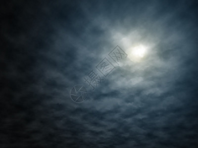夜月网格蓝色插图渐变月亮天气多云辉光背景图片