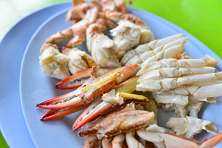 蒸汽螃蟹甲壳盘子饮食贝类食物海鲜餐厅午餐营养海洋图片