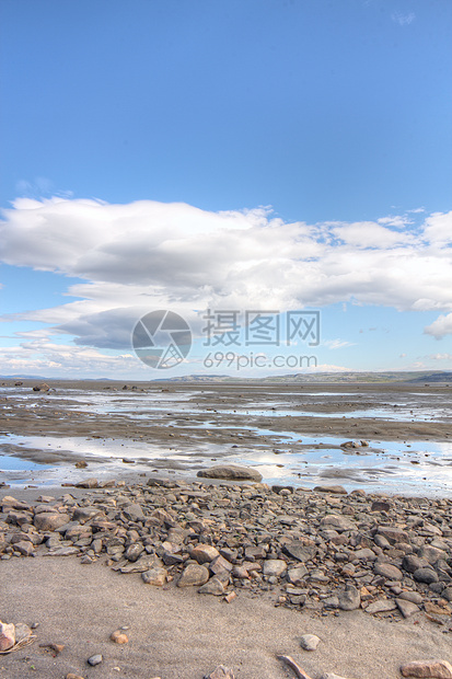 北极地貌景观岩石蓝色海湾浅滩气候海滩卵石峡湾阴霾生态图片