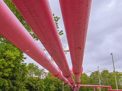 柏林水管城市地标红色天际基金会水位粉色紫色蓝色洪水图片