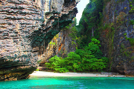 泰国海滩假期旅游情调娱乐海浪海洋支撑海景天堂热带图片