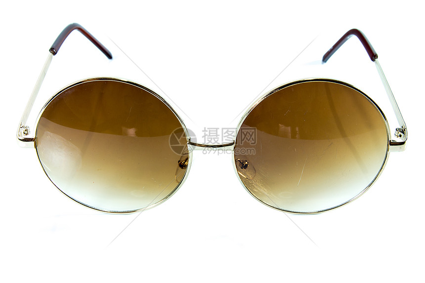 太阳镜白色塑料光学眼镜黑色太阳反射框架镜片飞行员图片