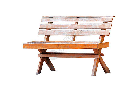 与世隔绝的旧木板公园碎石座位小路木头风化板条椅子白色图片