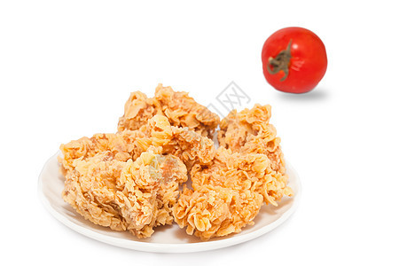 nuggets 组合块食物油炸餐厅白色营养润滑脂胸部盘子午餐图片