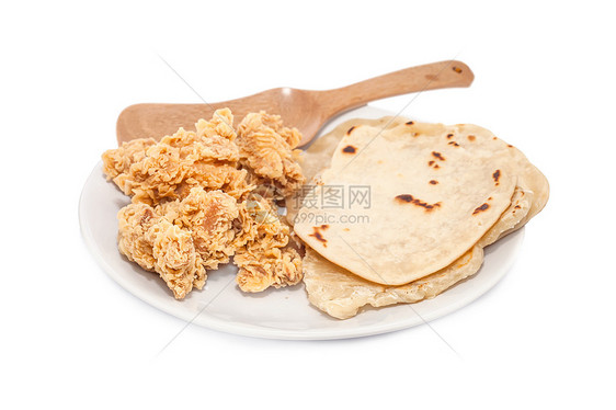 nuggets 组合块油炸盘子白色胸部润滑脂食物营养午餐餐厅图片
