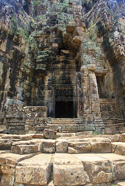 吴哥瓦特建筑学寺庙考古学旅游纪念碑旅行宗教废墟收获雕刻图片