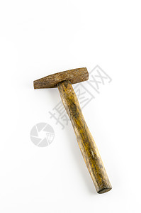 生锈的老锤子大锤工作商业雪橇木头金属维修小路白色硬件图片