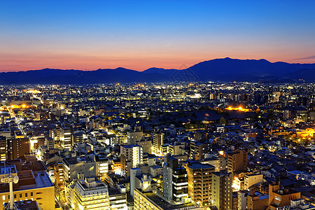 日本京都市之夜夜景地方地标景观首都天际旅行景点公车街道图片