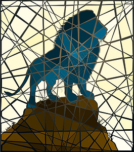 Mosaic 狮子图片