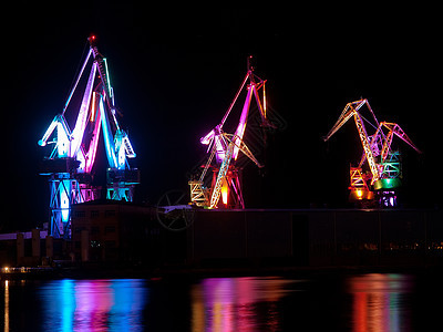 照明巨星金属船厂灯光码头图片