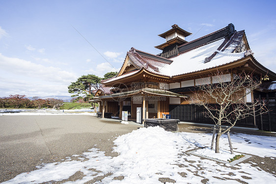 日本北海道高柳阁塔 北海道景观星星风景旅行城堡旅游地标城市植物公园图片