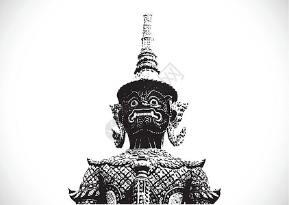 泰大艺术怪物佛教徒插图国家恶魔金子男爵文化历史传奇图片