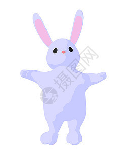 白兔兔子艺术说明宝宝香椿剪影卡通片艺术品插图剪贴小兔子图片